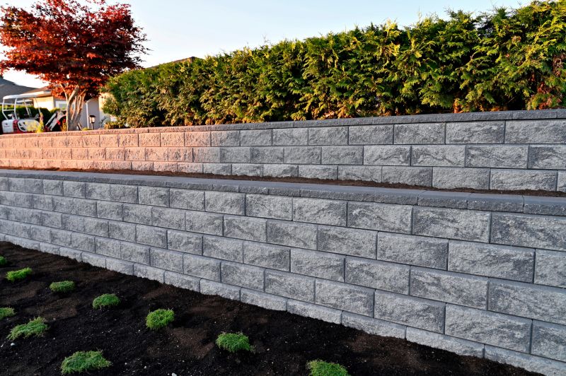 Concrete Retaining Wall Installation detail